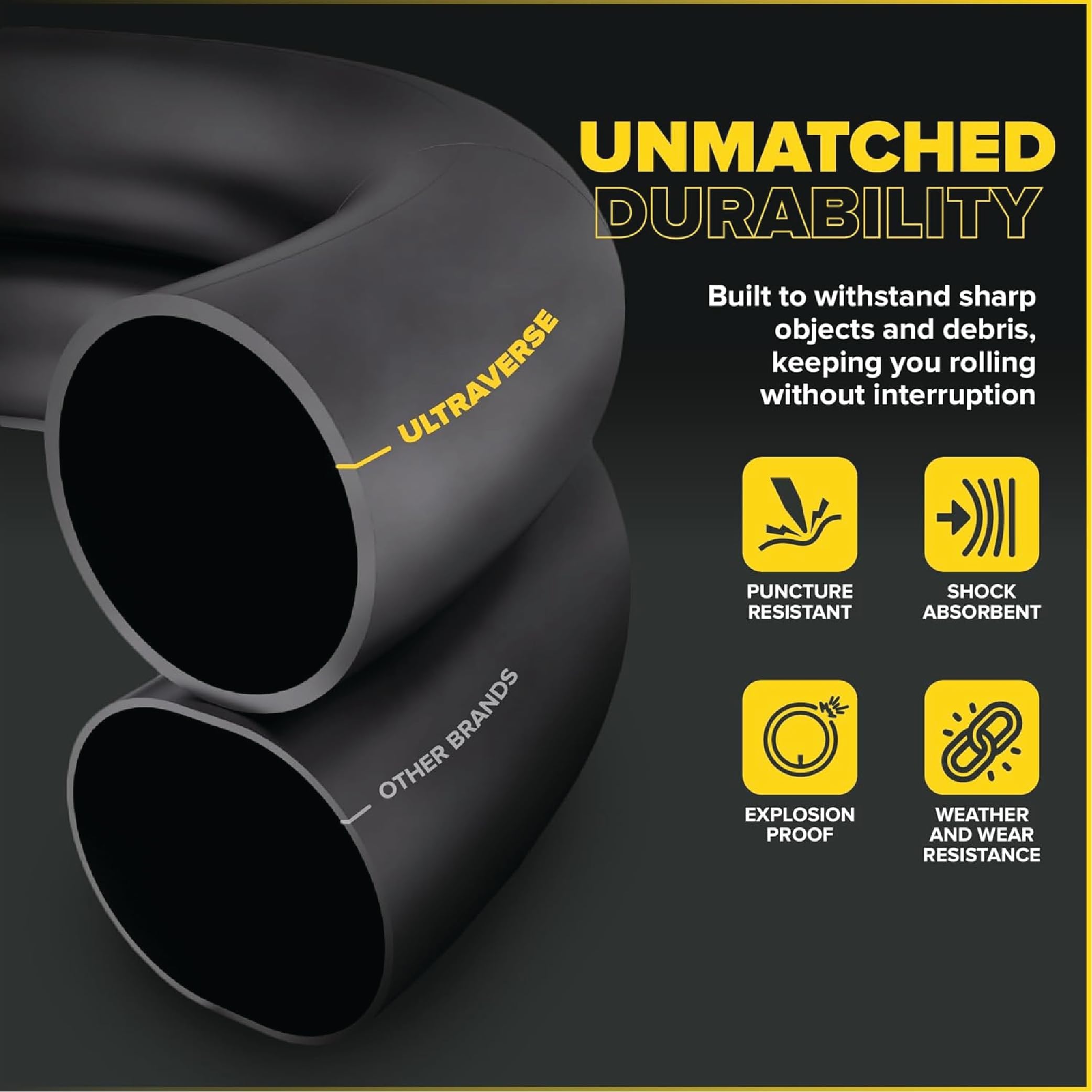 Ultraverse Fat Tire Inner Tube 26"