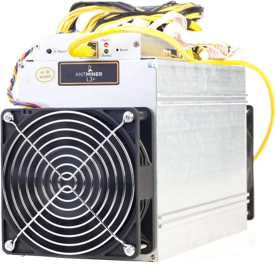 AntMiner L3+ ~504MH/s @ 1.6W/MH ASIC Litecoin Miner