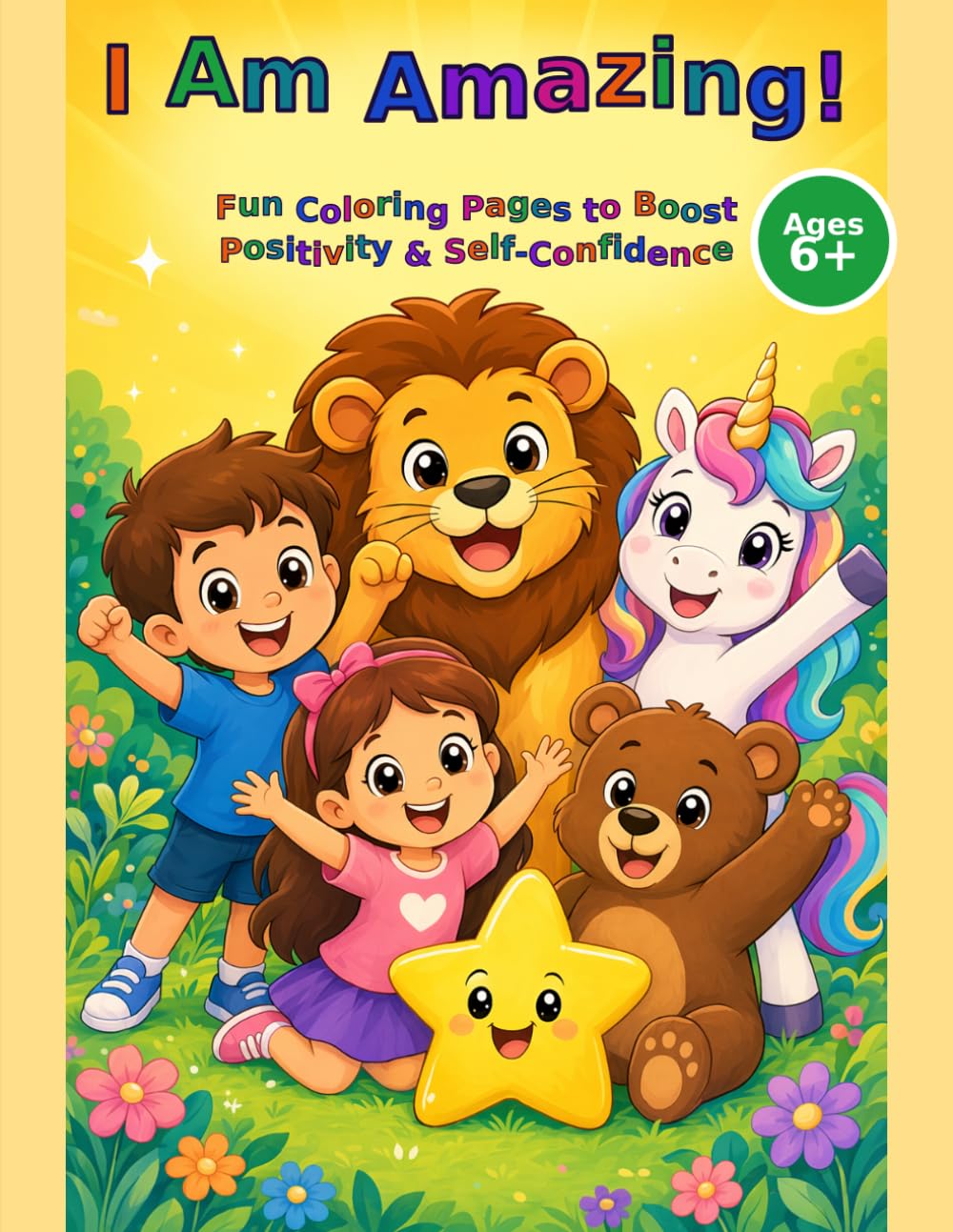 I Am Amazing! Fun Coloring Pages to Boost Positivity & Self-Confidence (Age 6+)