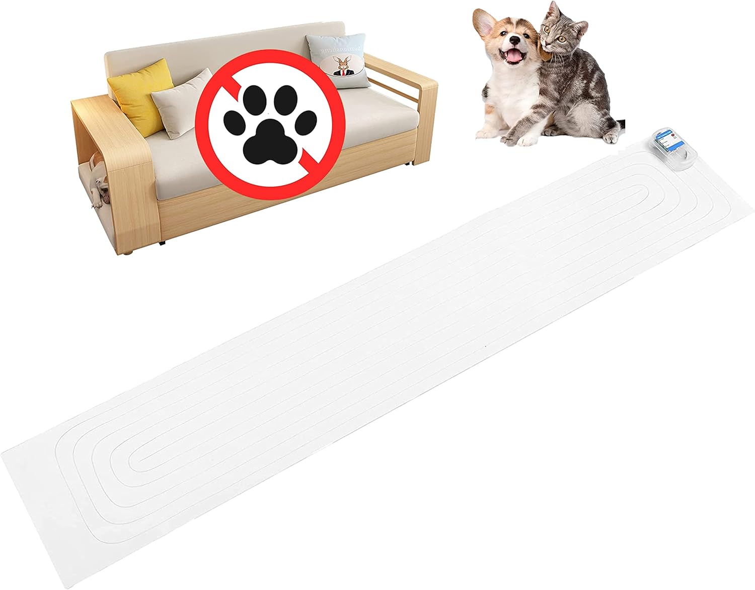 PAPARELA Scat Shock Mat for Dogs and Cats Indoor, Pet