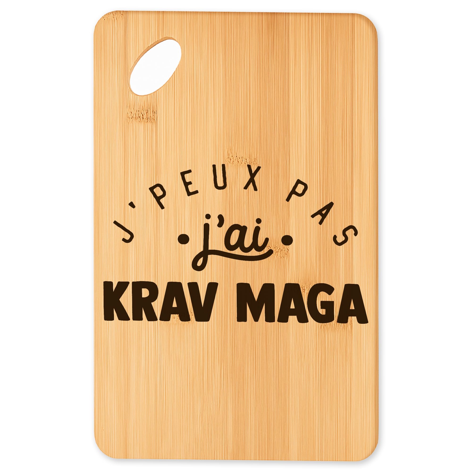 Planche à découper plateau apéro bambou cuisine cadeau original barbecue jpeux pas jai krav maga