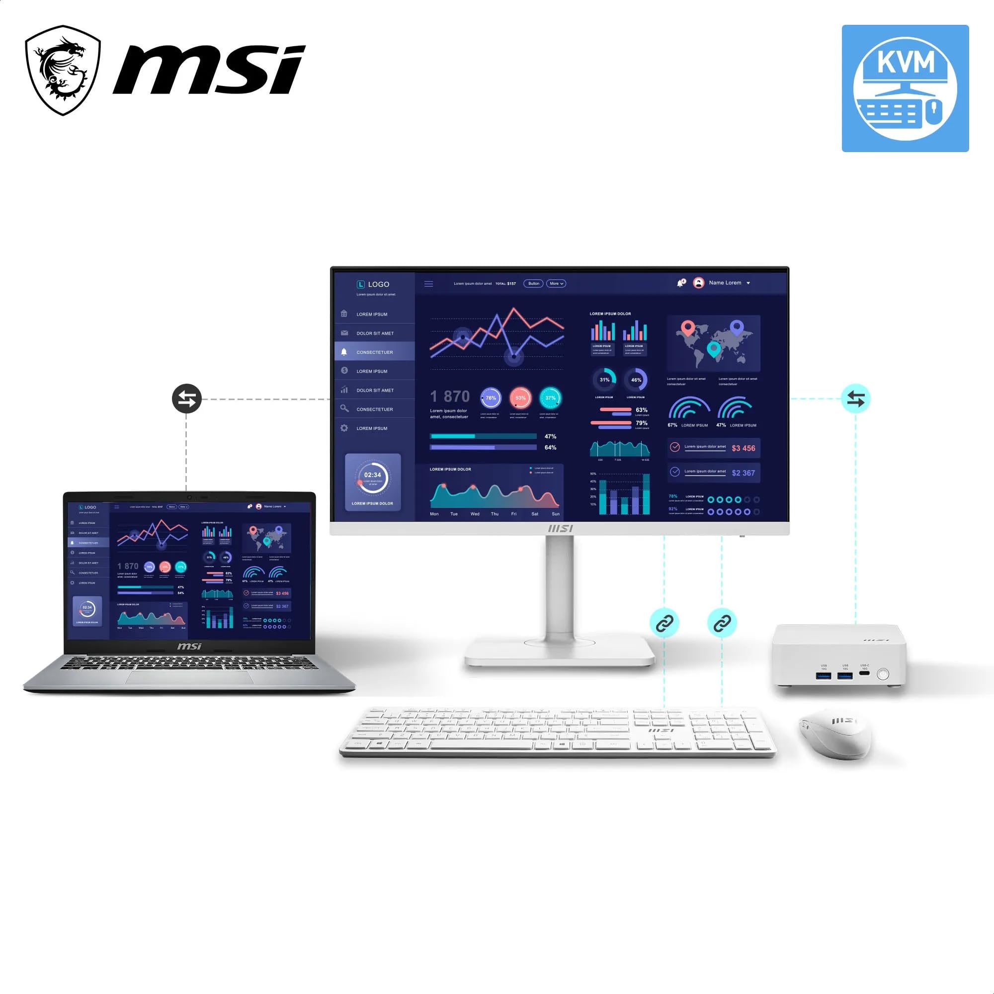Amazon.co.jp: MSI ビジネスモニター PRO MAX 241PHW E14 23.8インチ