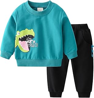 Sponsored You’re seeing this ad based on the product’s relevance to your search query.Learn more about this advertisement NautySaurs Toddler Boys Clothes Set Printed Sweatshirt Pants Spring Autumn Outfits