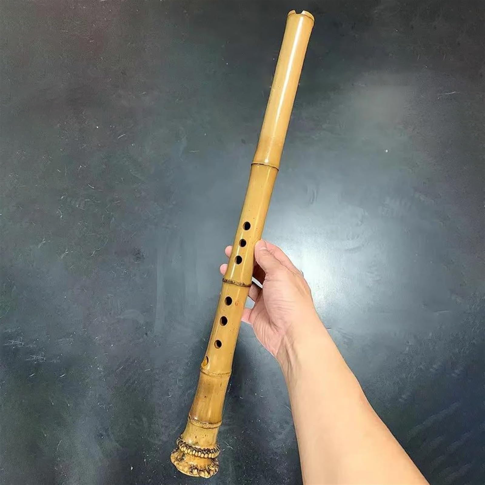 Flûte chinoise traditionnelle en bambou faite à la main à 8 trous Xiao G/F Tone Instrument de musique pour débutant Touche Fa