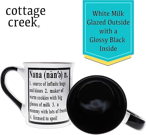 Miniatura 4 de Cottage Creek Juego de tazas de Nana and Papa, tazas de definición para abuelos, tazas de café grandes de 16 onzas, regalo de anuncio de embarazo,