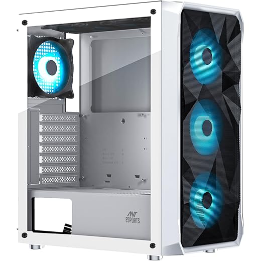 Ant Esports ICE-112 Mid-Tower Case - White