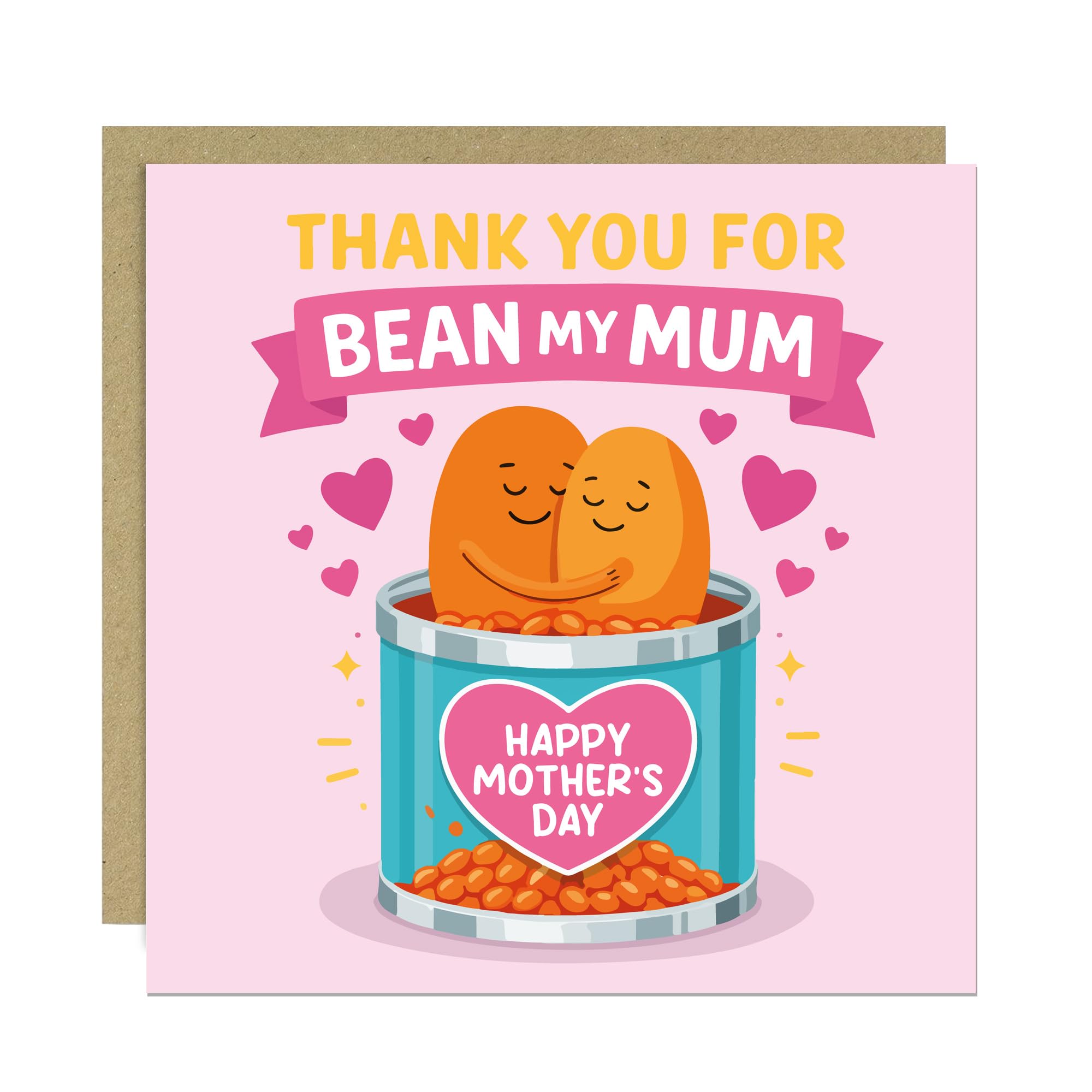 RED OCEAN Funny Mothers Day Card Card From Daughter Son Cat Themed Card For Her Prefer The Cat Joke Mothers Day Card With Kraft Envelope