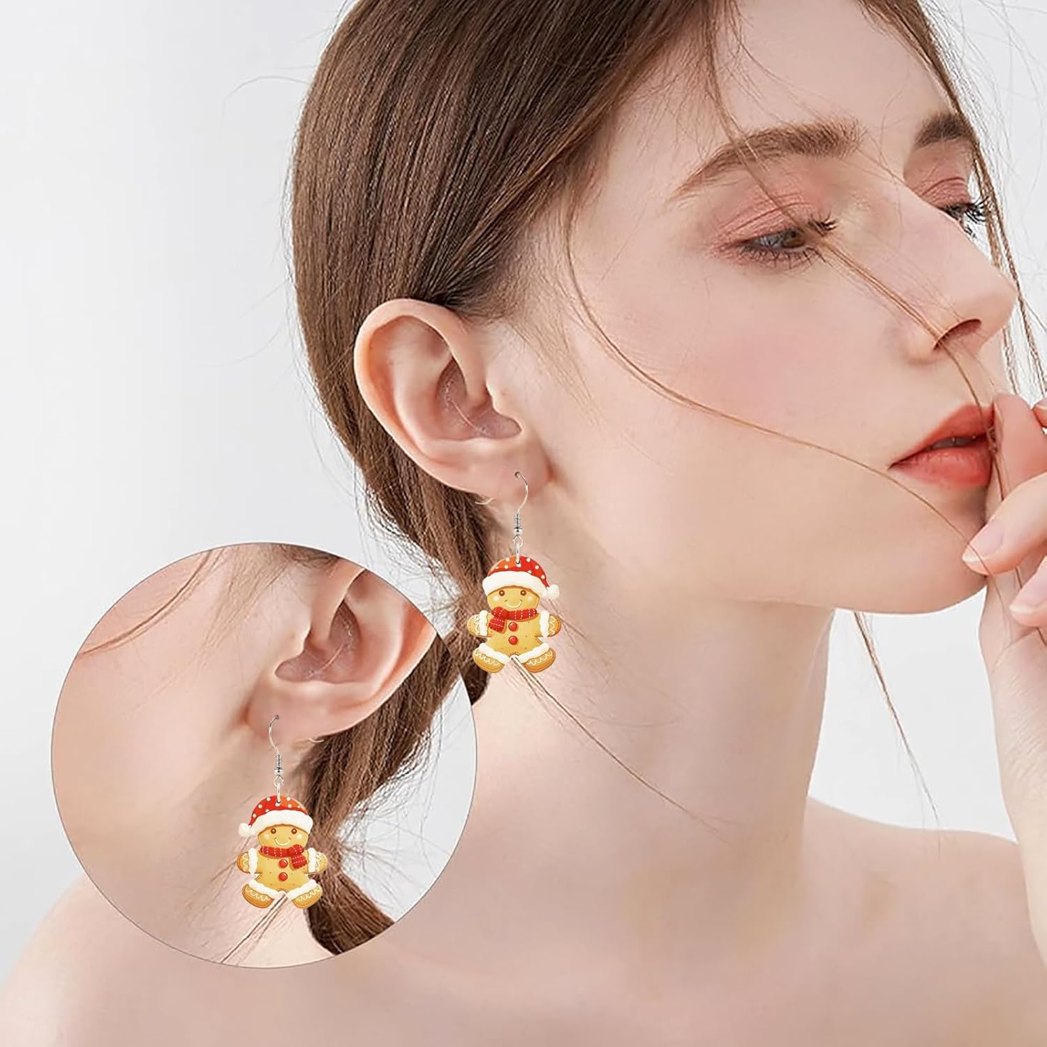 Women Christmas Earrings, Hypoallergenic Earring, Cute Funny Drop Dangle Earrings for Women, Winter Xmas Earrings, Christmas Party Accessories Fashion Jewelry, Christmas Gift for Her - Image 4