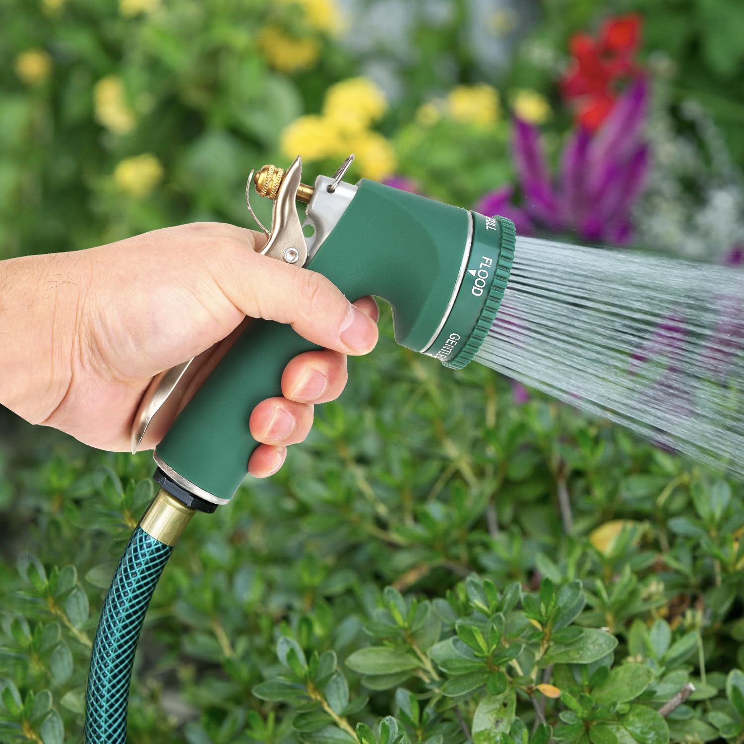 Pistolet D'Arrosage Avec Raccords Et Connecteurs - 8 Modes Pour Jardin, Pelouse, Voiture Et Animaux