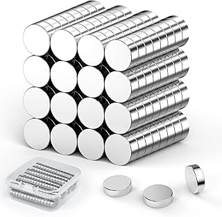 MUYOLUN 60 Pack Neodymium Magnets - 6mm x 3mm Small Strong Magnets for Whiteboard, Fridge, Crafts, Office & Home DIY
