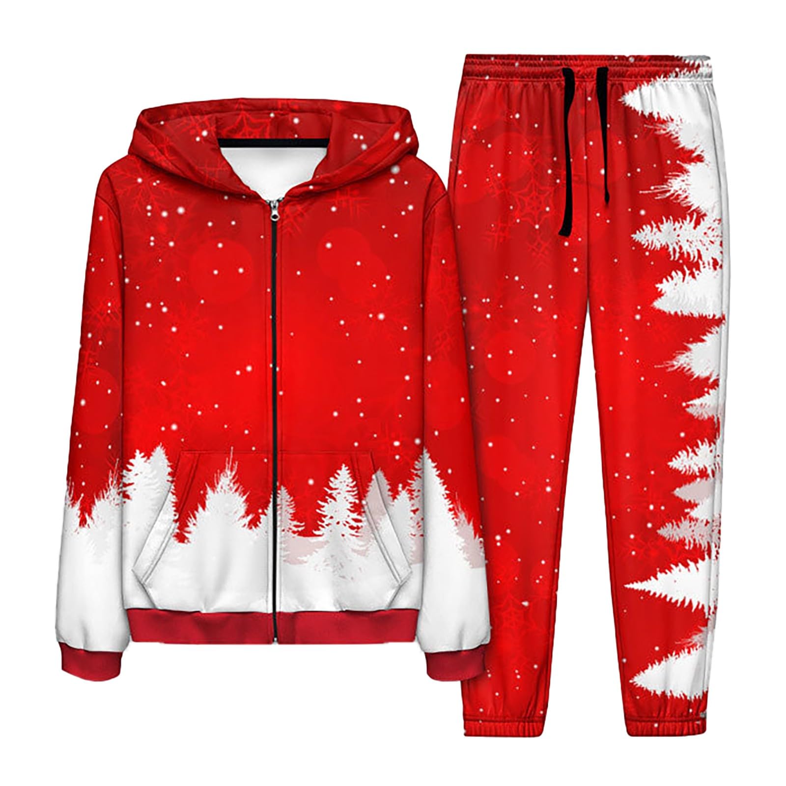 Genérico Chandal Hombre Completo sudadera con capucha y pantalones de chándal 2 piezas divertido traje casa para ligero informal cómodo juego deportivo ropa calle Y2K
