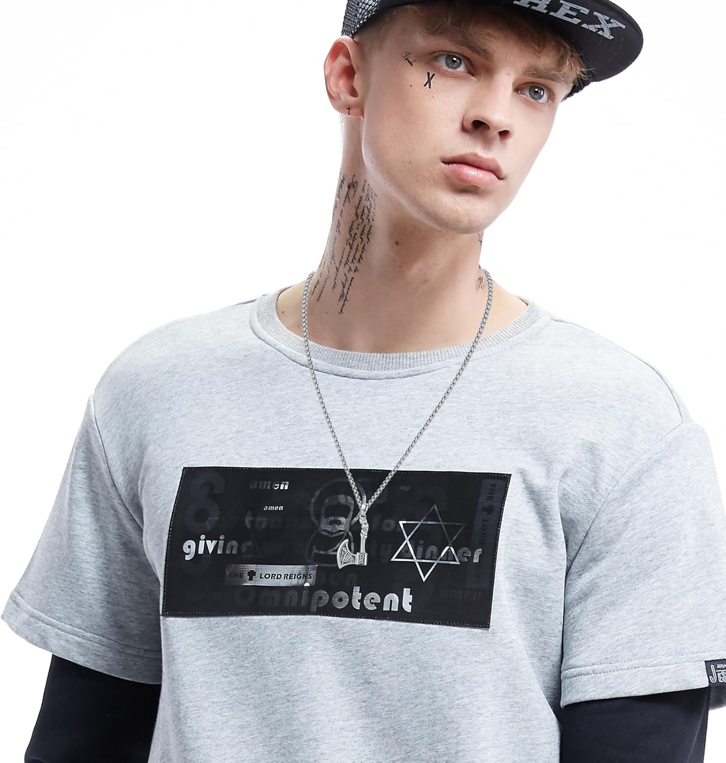 Viking Necklace 925 Sterling Silver Celtic Nordic Runes Amulet Necklace Viking Jewelry for Men Women - Image 4