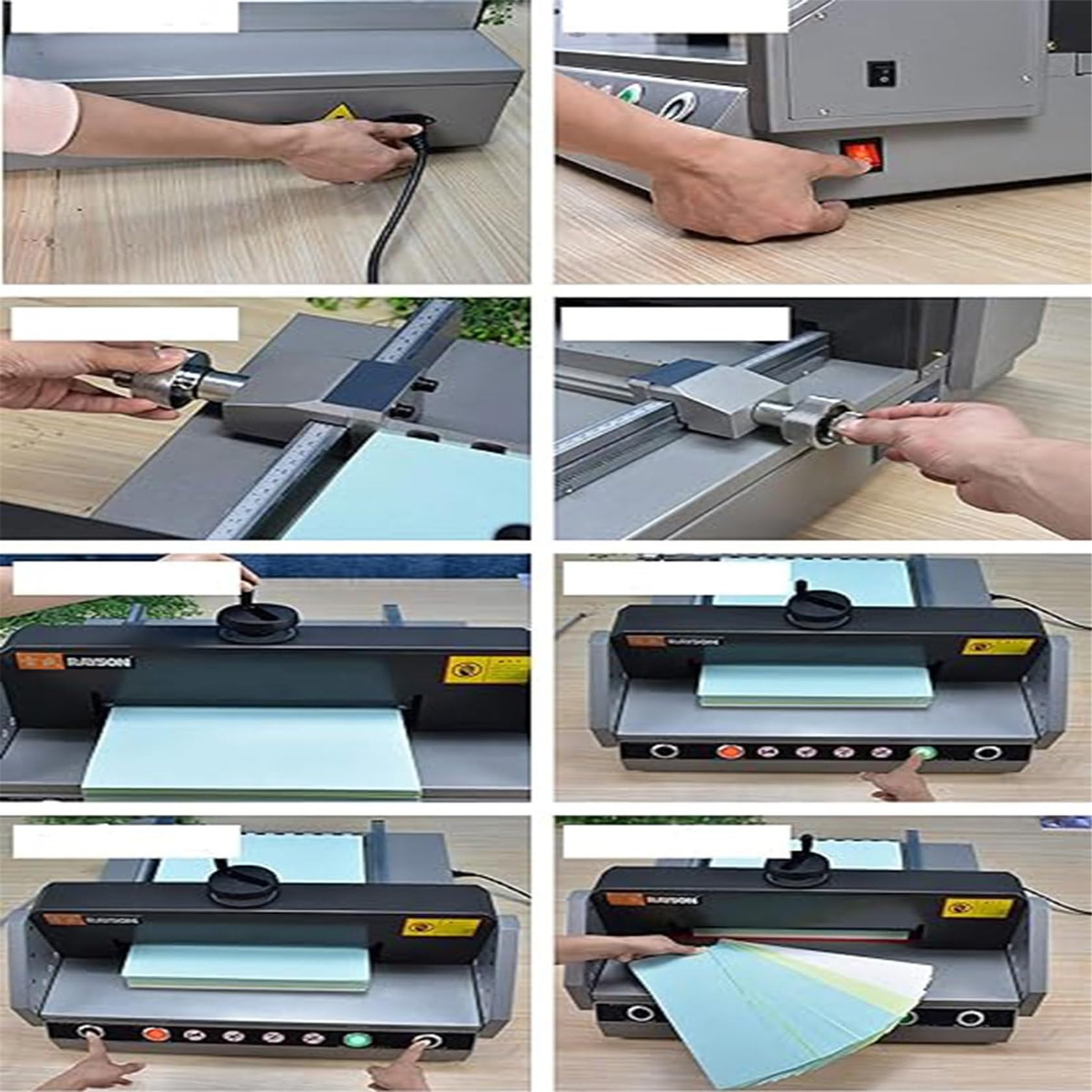 A4-Papierschneider, robuster Schneidemaschine mit automatischem Sicherheitsschutz für Scrapbooking und Bürogebrauch