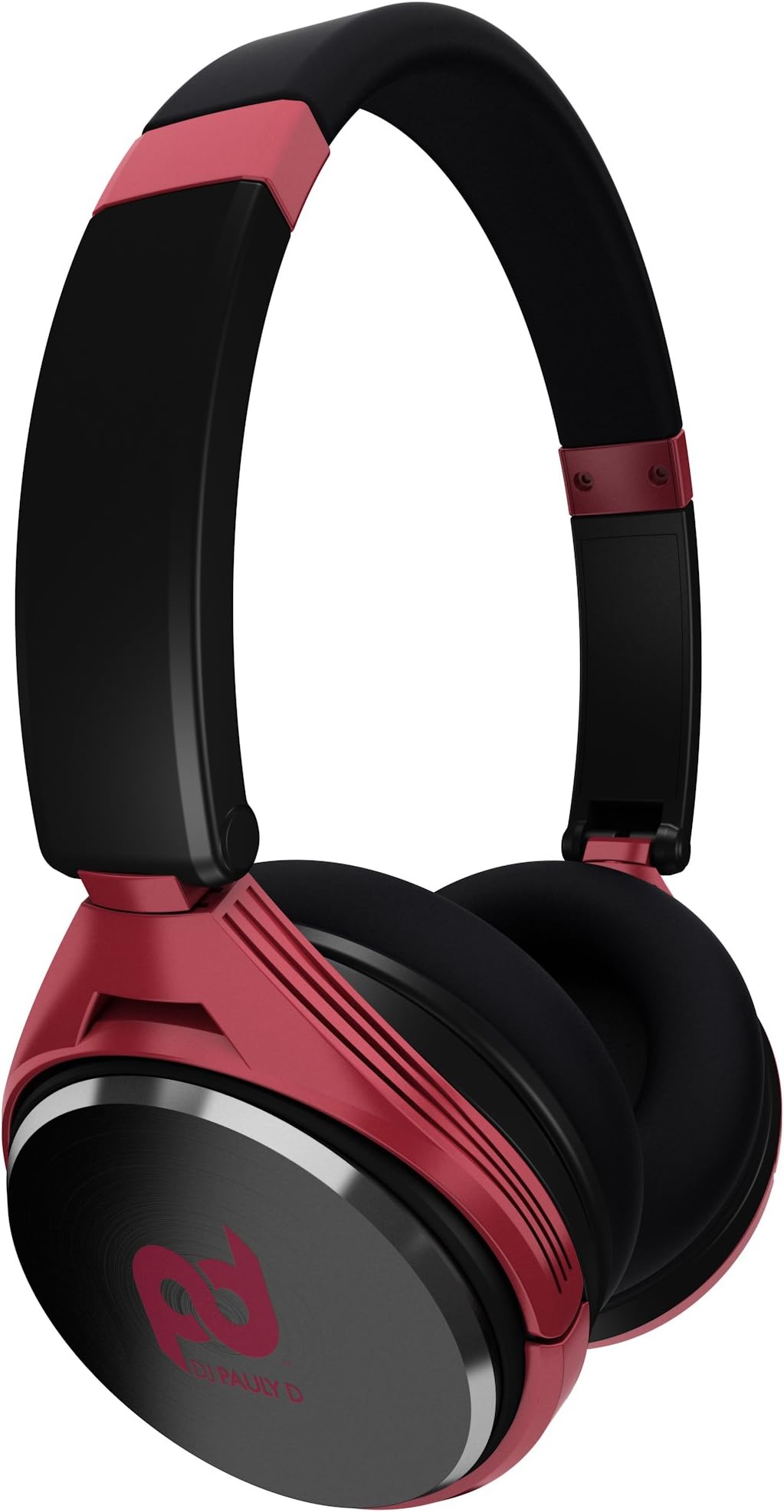 SMS Audio SMS-PD-ON-001 DJ Pauly D Wired On-Ear Headphones - Black and Red