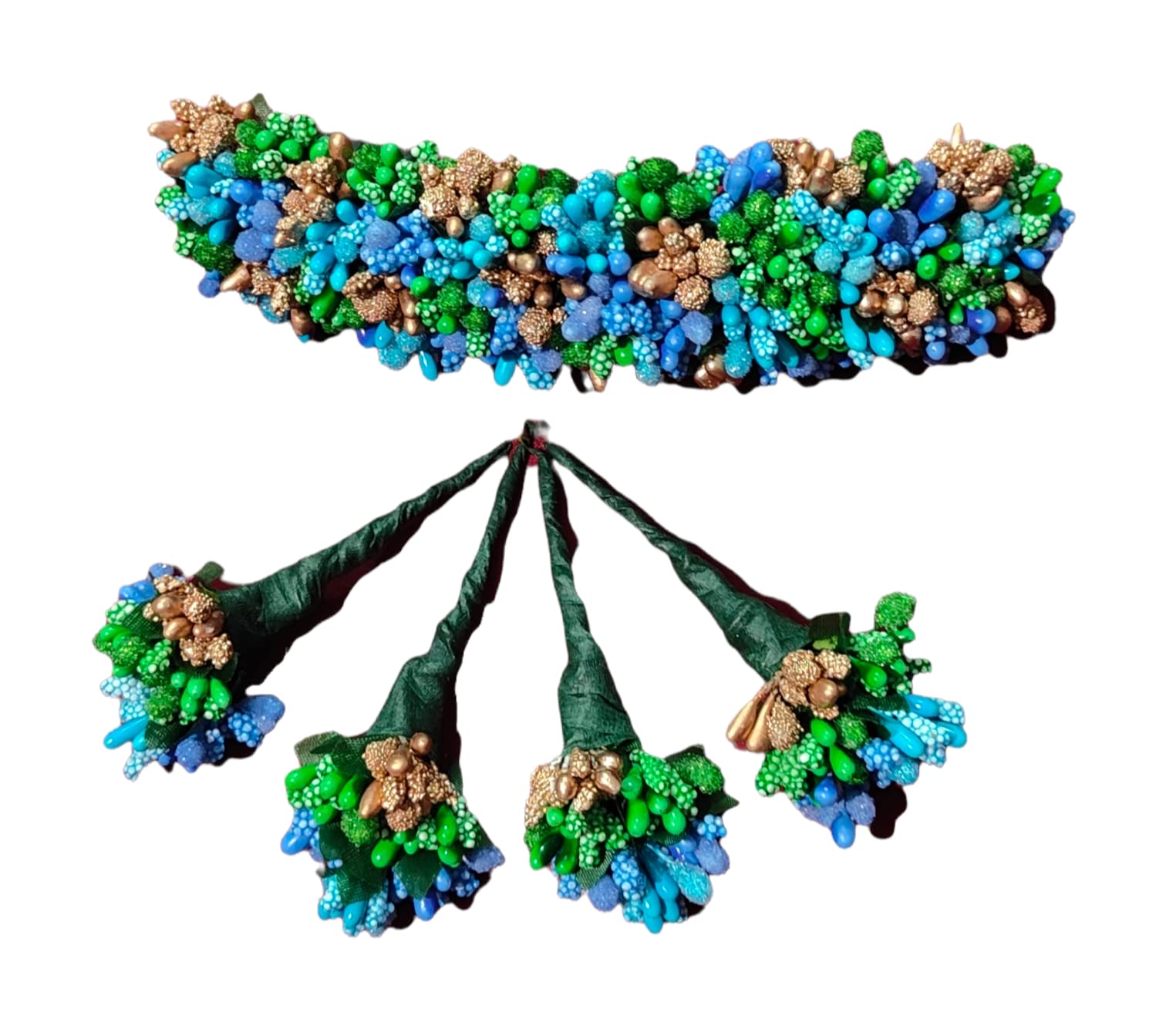 VJP Anantika floral gajra1 veni pins 5