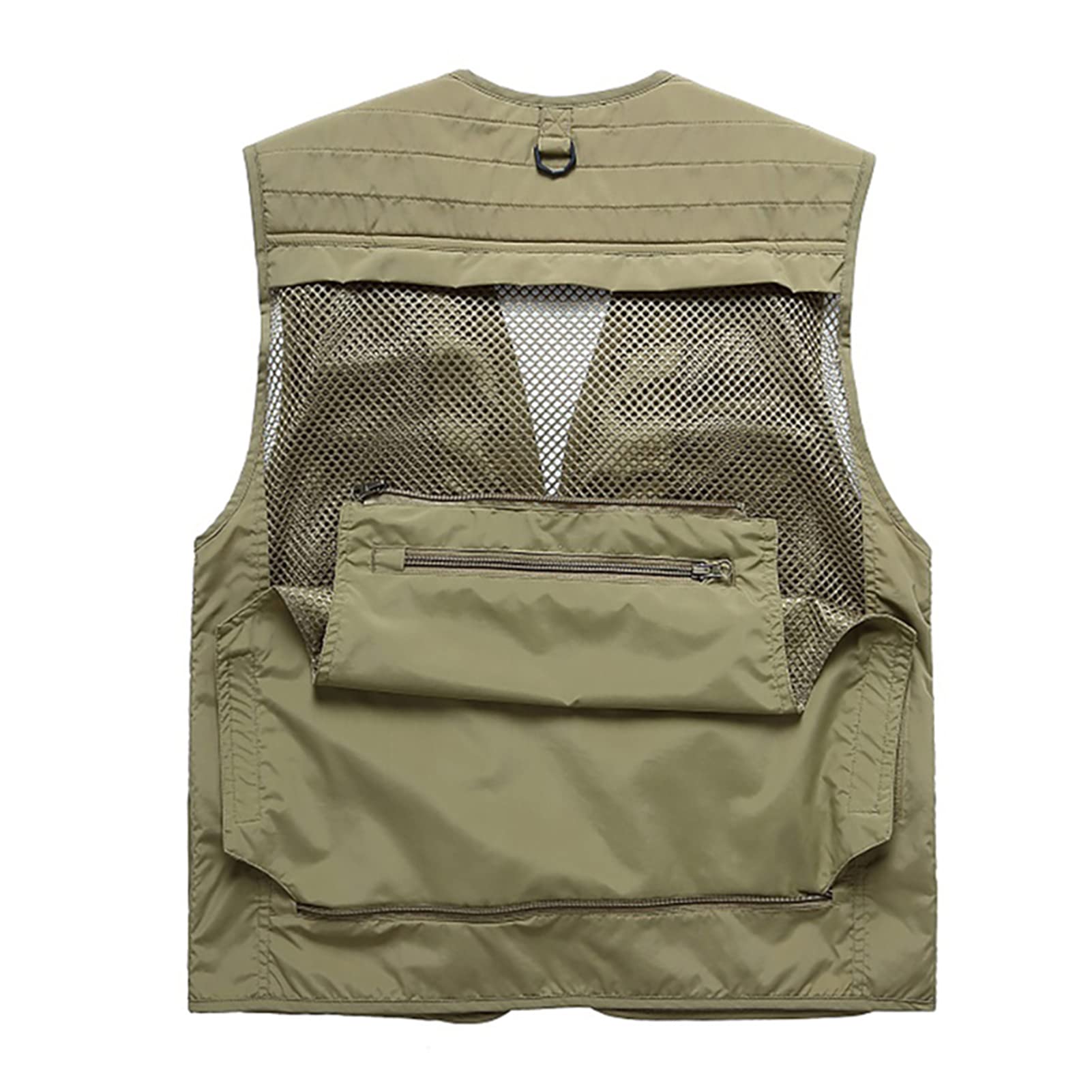 Gilet da Pesca Uomo Traspirante Multitasche Giacca Senza Maniche Caccia Fotografi Outdoor Vest Safari Giacche Gilet