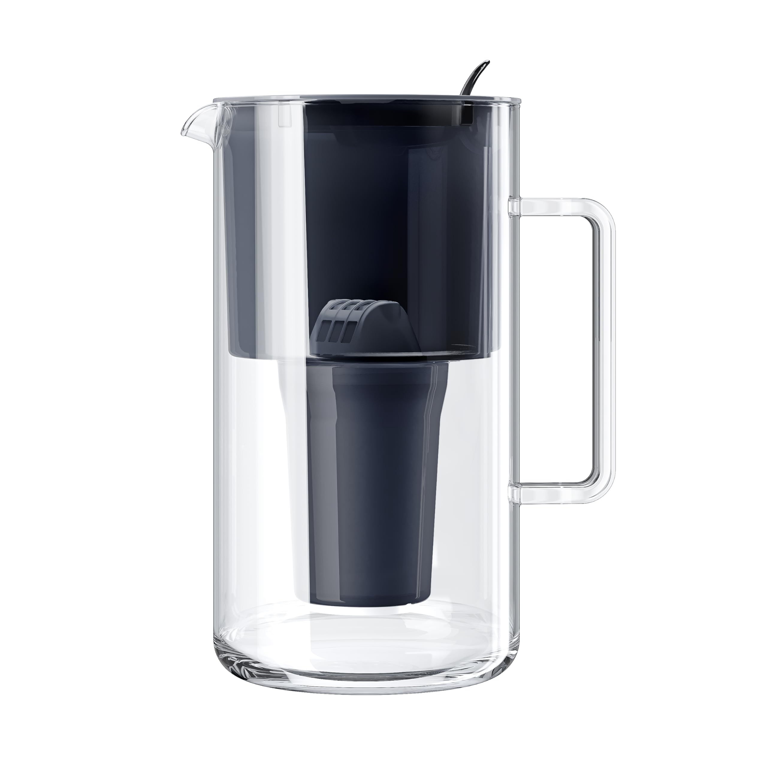 AQUAPHOR Nord Caraffa Filtrante in Vetro 2,5 L con Filtro A5 da 350 L