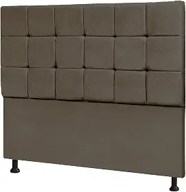 Cabeceira De Cama Box Art Espanha - Casal 140cm X 130cm Marrom