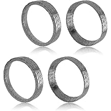 4PCS Exhaust Gasket Graphite and Steel,Exhausts Flange Gasket Compatible with Harley Softail Dyna Touring Sportster,Exhaust Manifold Gaskets Sealing Motorcycle Accessories