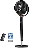 DREO 20dB Ultra Quiet Standing Pedestal Fan for Bedroom, 120° Oscillating Electric Cooling Fan with DC Motor, 9 Speeds & 4 Modes, 8H Timer, Remote, 37-42" Adjustable Height, 9" Blade, Home & Office - 1