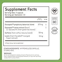 Vista 8 de CocoaVia Suplemento cerebral Memory & Focus, 30 días, mezcla de flavanol de cacao, luteína, cafeína añadida para impulsar. Mejora la función