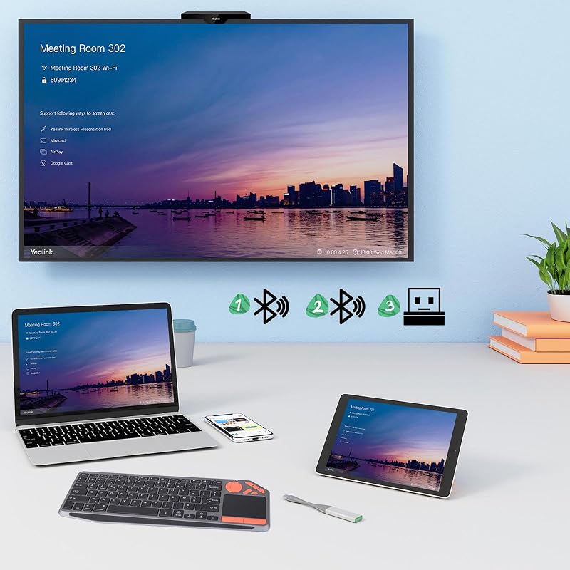 KOOCHUWAH Vezeték nélküli Billentyűzet Háttérvilágítás Touchpad iPad Tablet PC Smart TV Windows Android iOS