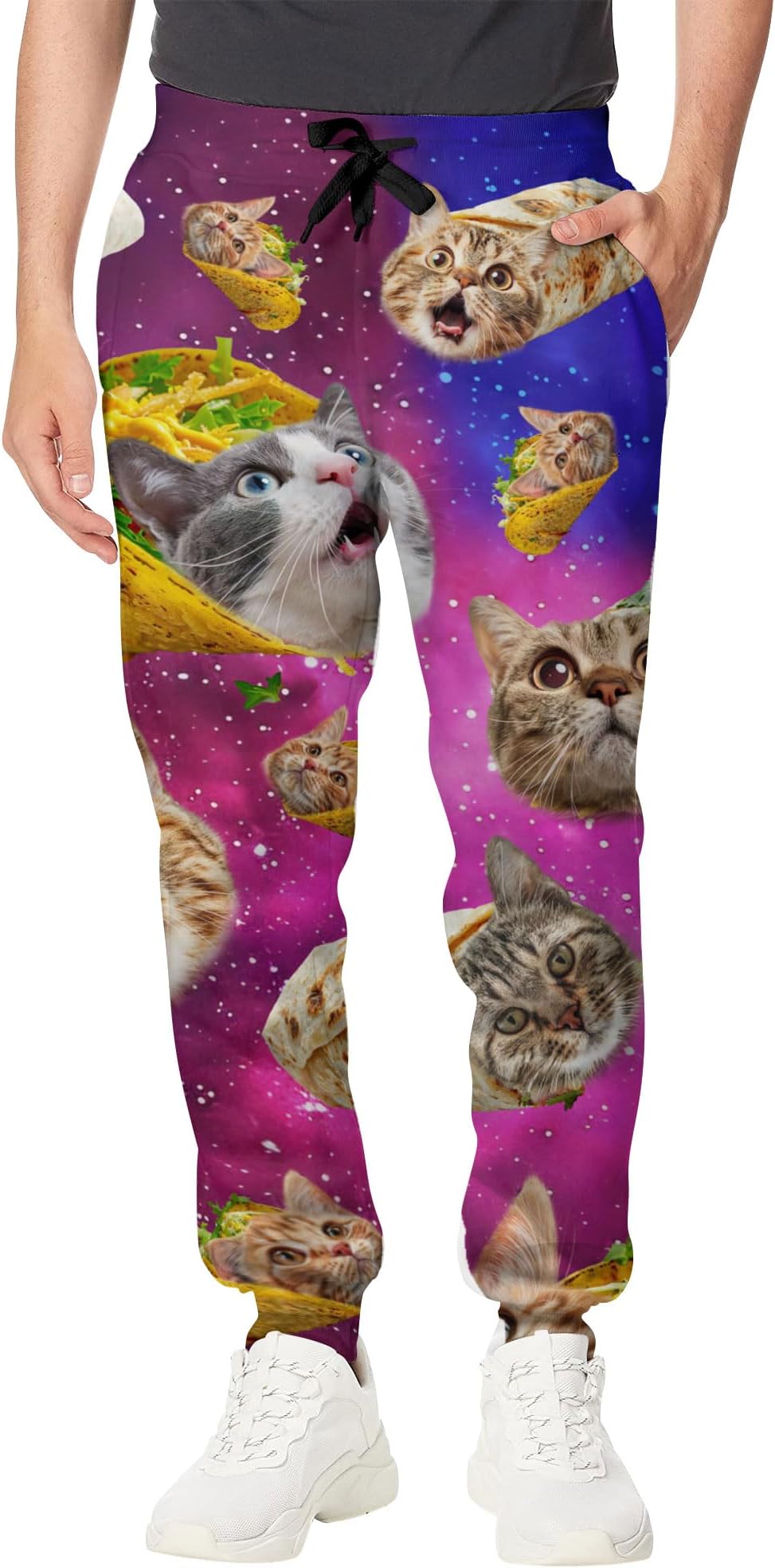 Mens Cool Joggers Pants 3D Novelty Casual Sweatpants with Drawstring