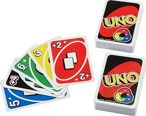 Miniatura 2 de Mattel Games UNO ColorADD Juego de cartas para jugadores daltónicos y vistos a color en lata de almacenamiento, juego de viaje para familias y