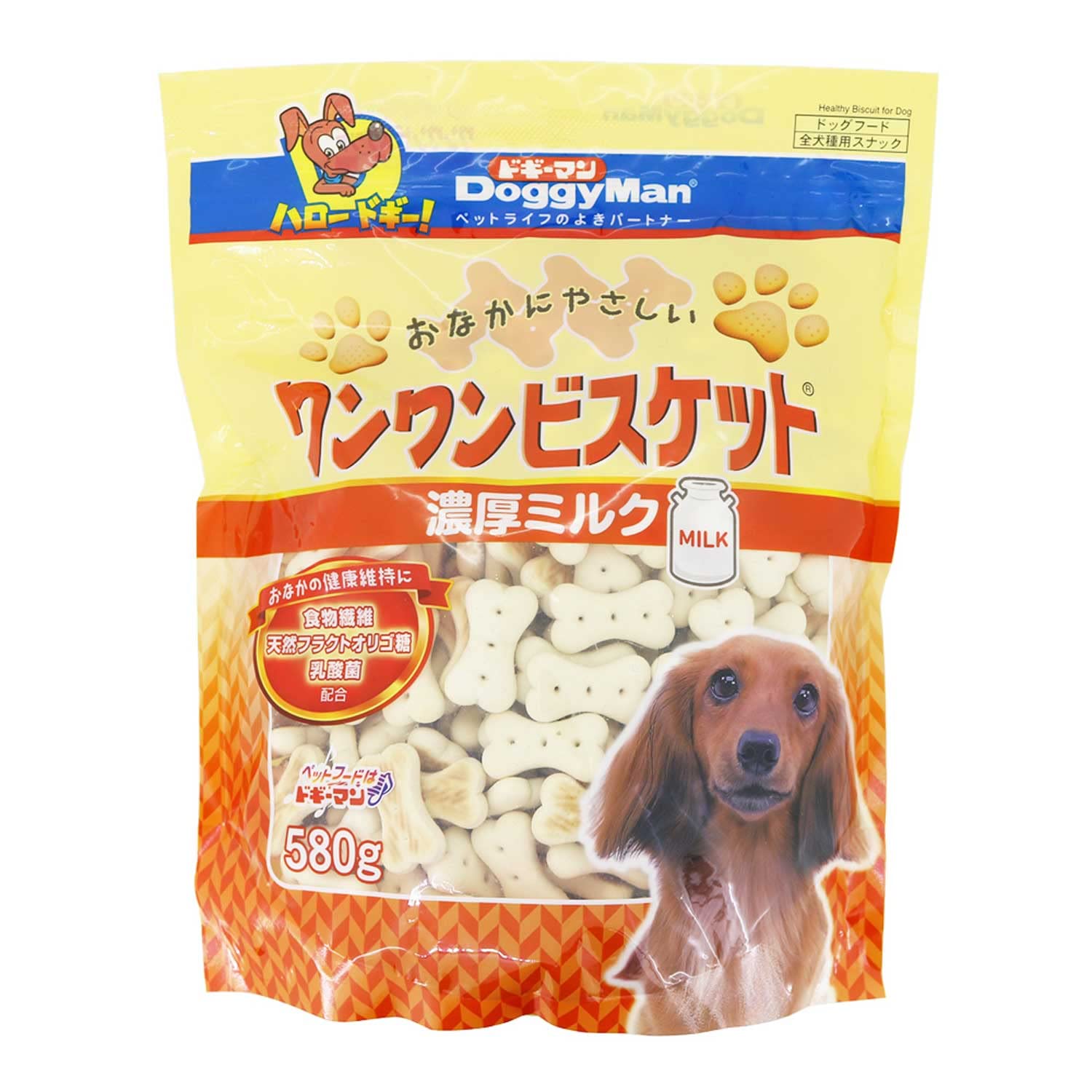 濃厚ミルクの香りと腸サポート！ドギーマンのワンワンビスケットで愛犬も大喜び