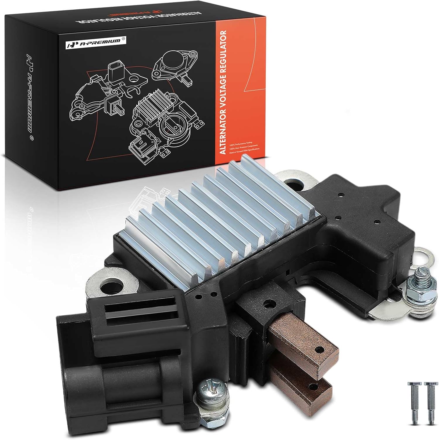 A-Premium Alternator Voltage Regulator Compatible with Kia Sportage 2001-2002 2.0L, Sephia 1999-2001 1.8L, Spectra 2000-2004 1.8L, 14.4V A-Circuit 14.5 Vset