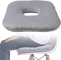 Vista 9 de Almohada de Dona para Alivio del Dolor de Coxis, Cojín de Silla de Ruedas para Hemorroides y Llagas de Cama, Embarazo, Almohada de Dona Adecuada