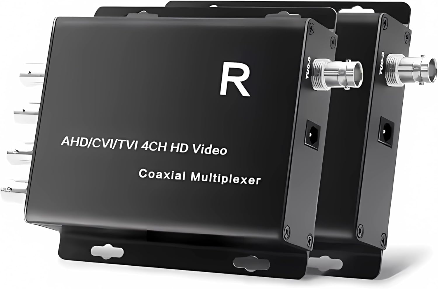 4-Channel HD Video Multiplexer, AHD/CVI/TVI/CVBS Compatible, BNC Head, 1080P Support, 100M Range