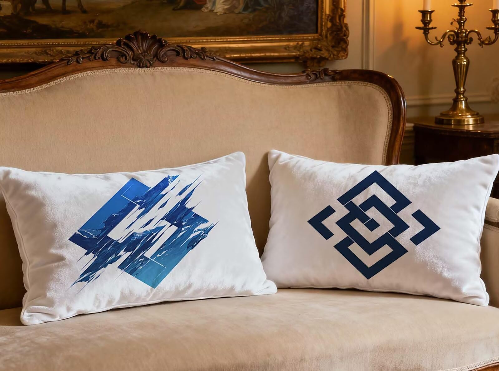 Velours de coussin nordique blanc 50x70cm : l'excellence d'une taie double face haut de gamme