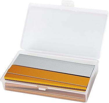 18 Gauge Brad Nails & Staples Set, 1600 Brad Nails and Narrow Crown Staples for Nail Gun, for Woodworking & DIYtool not included