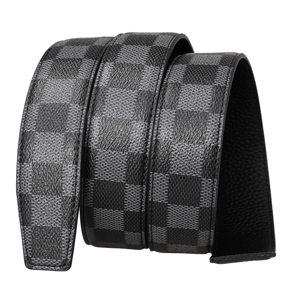 Hatamoto Leather Belt for Men Ratchet Adjustable Slide Belt 1 3/8'' Width in Gift Package Fit Everywhere K-Black 40