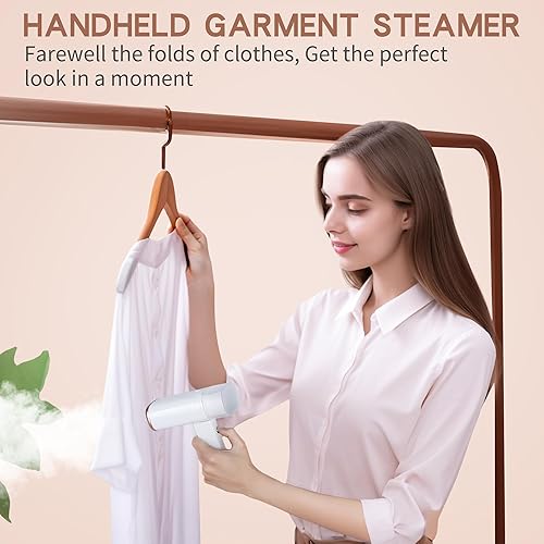 Miniatura 3 de Vaporizador portátil de viaje de mano para ropa, mini plancha de vapor plegable, calentamiento rápido de 20 segundos, removedor de arrugas de tela