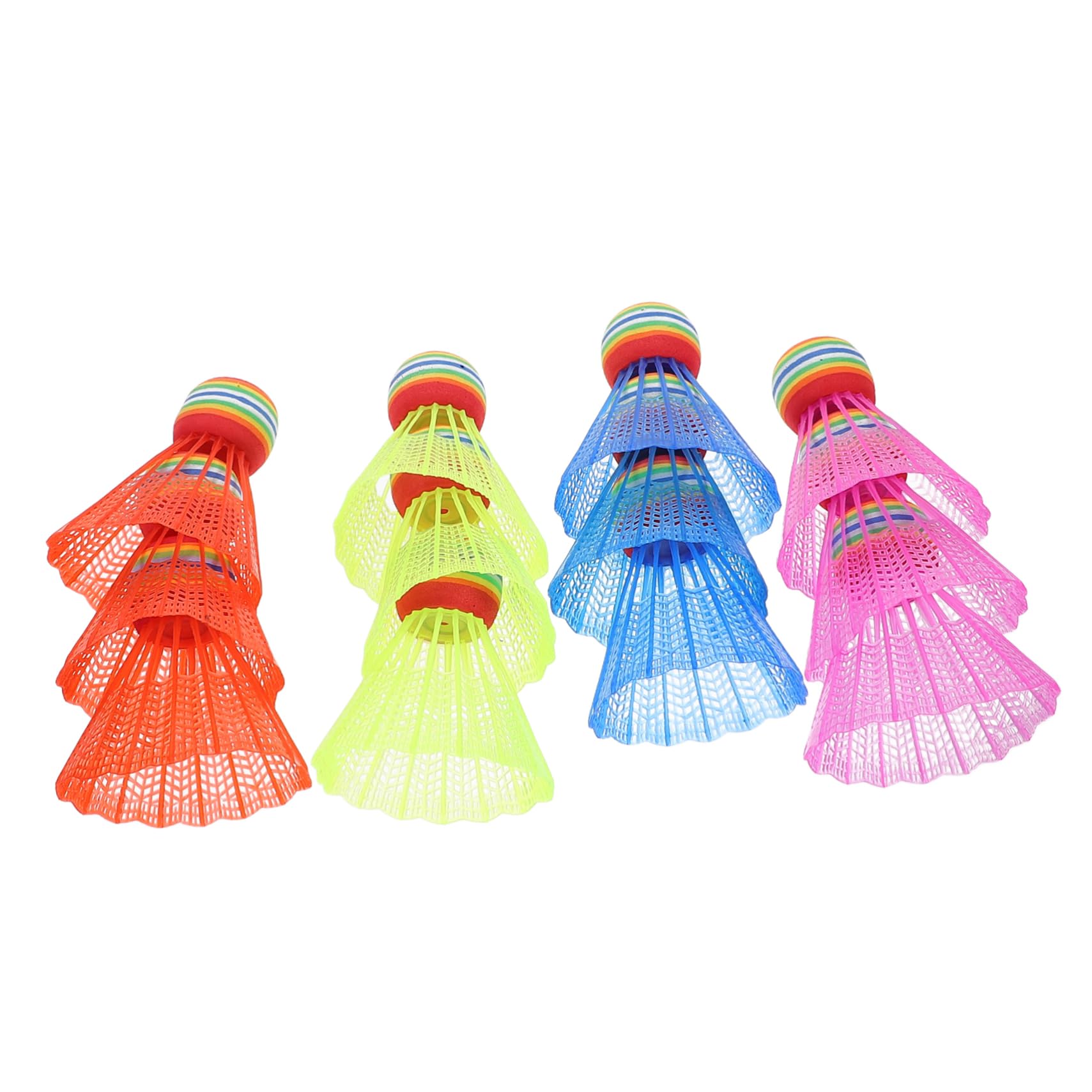 Gogogmee High Speed Badminton Training Balls 12 Pack Replacement Shuttlecocks for Play