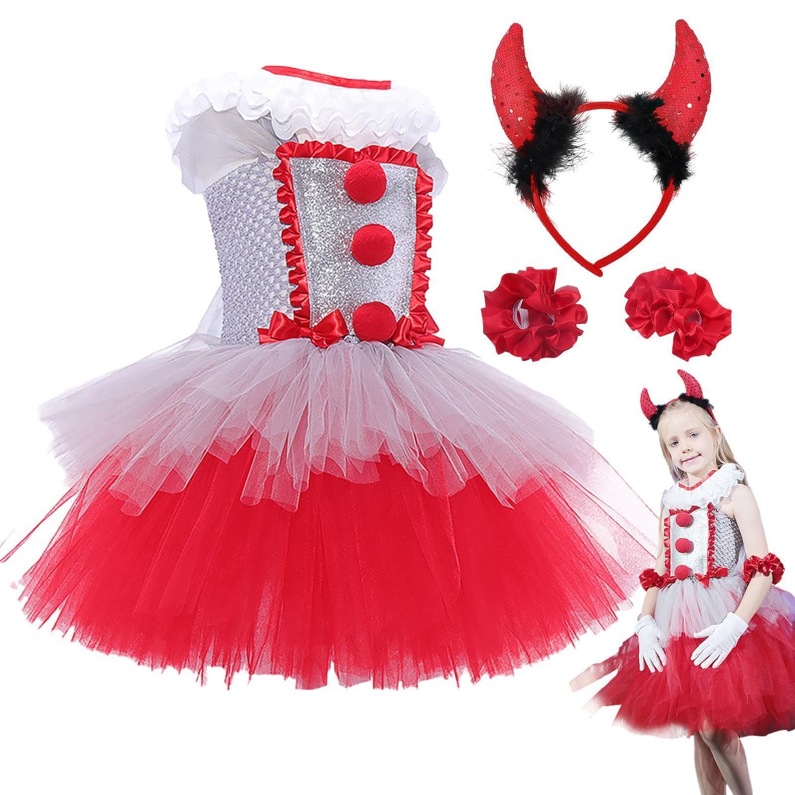 Strój Klauna Dla Dziewczynek Strój I Rekwizyty Cosplay Sceniczny