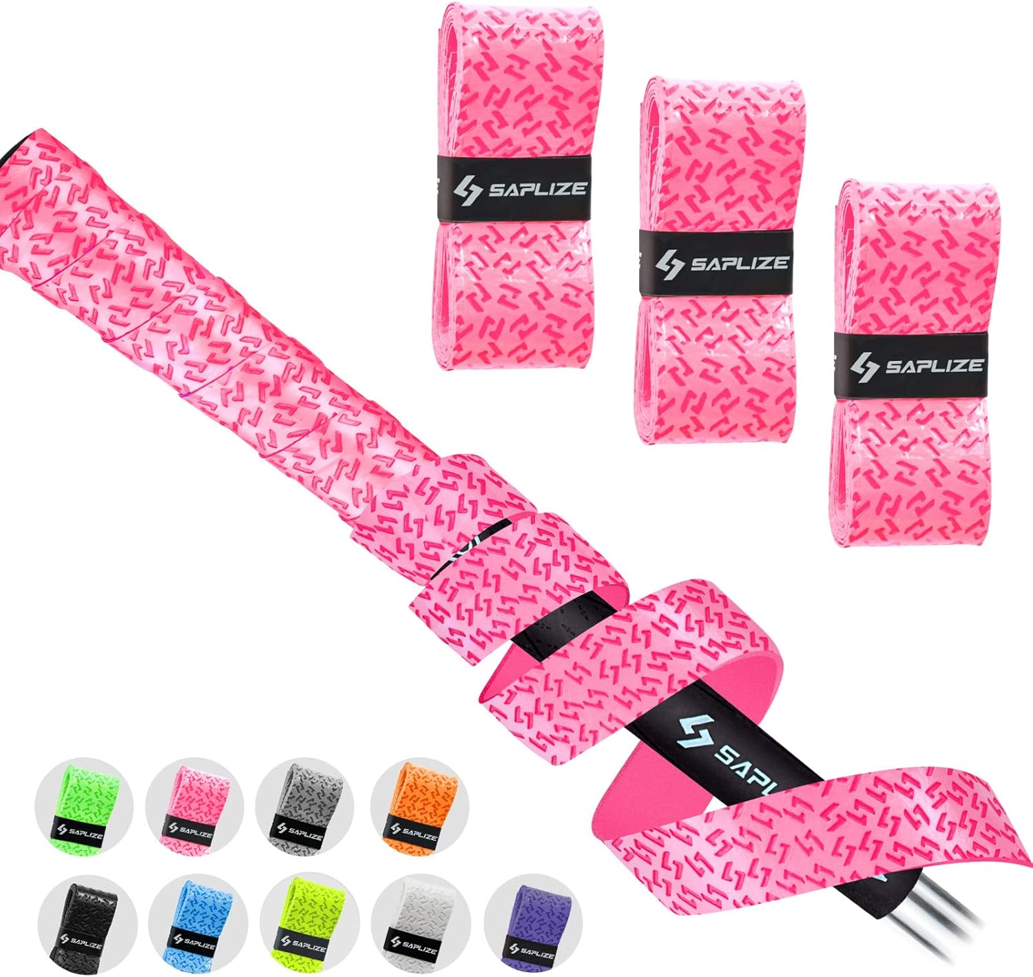 SAPLIZE Golf Grip Wrapping Tapes, 3-Pack Tacky PU Overgrip Tapes, New Regripping Solution for Golf Club Grips, Golf Regripping Wrap Tape