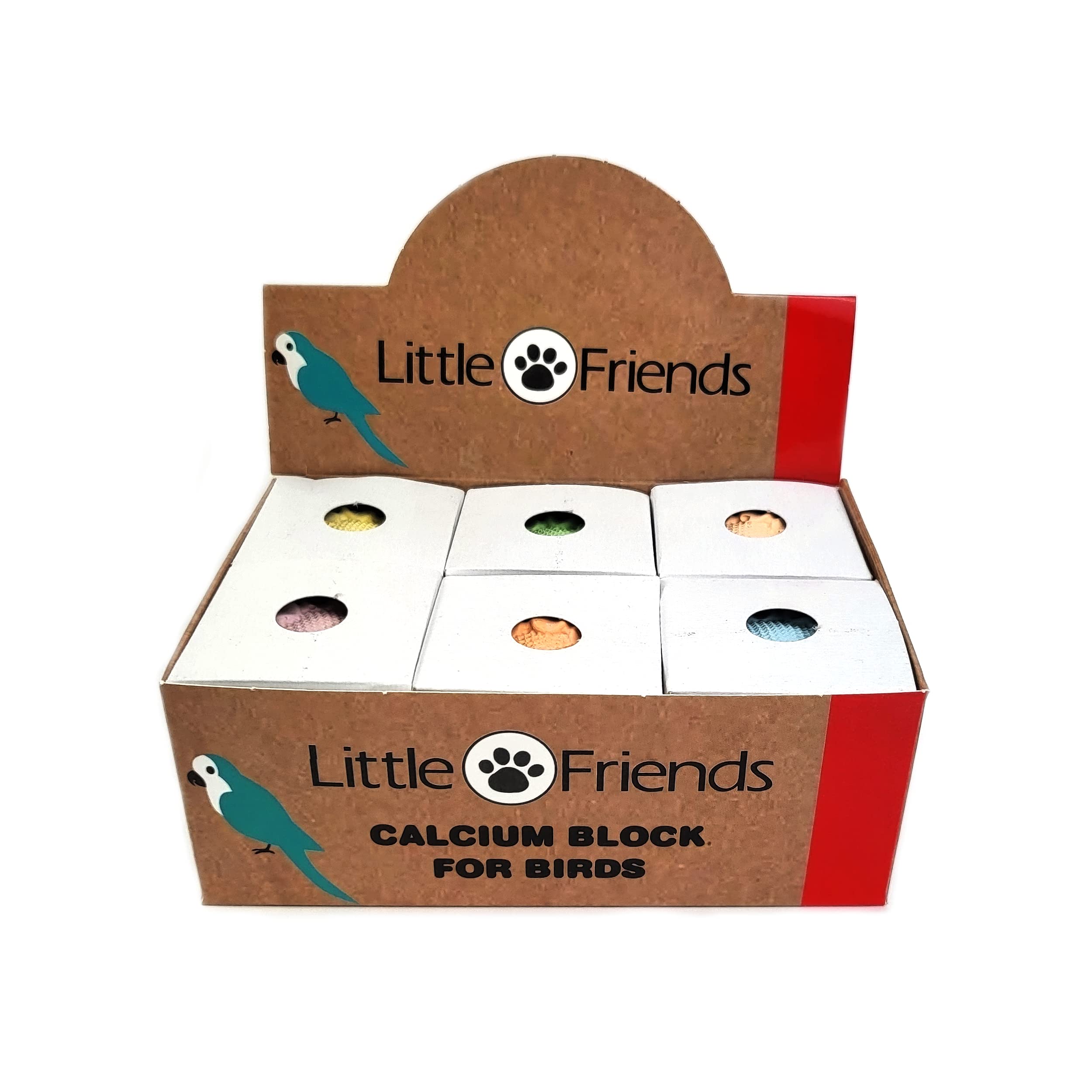 CLASSIC Little Friends Bird Calcium Blocks - Pack Of 12, Natural - Image 2