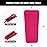 ZAXOP 2 Pack Heat Resistant Silicone Mat Pouch for Flat Iron, Curling Iron,Hair Straightener,Hair Curling Wands,Hot Hair Tools (HOT Pink&HOT Pink)