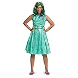 Adult Disgust Inside Out Costume, Official Disney Inside Out Disgust Dress Scarf and Wig