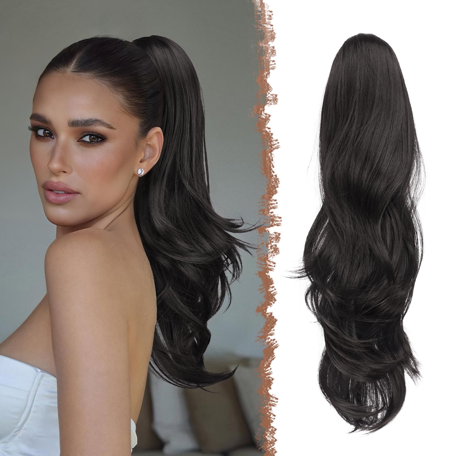 FESHFEN Drawstring Ponytail Extension