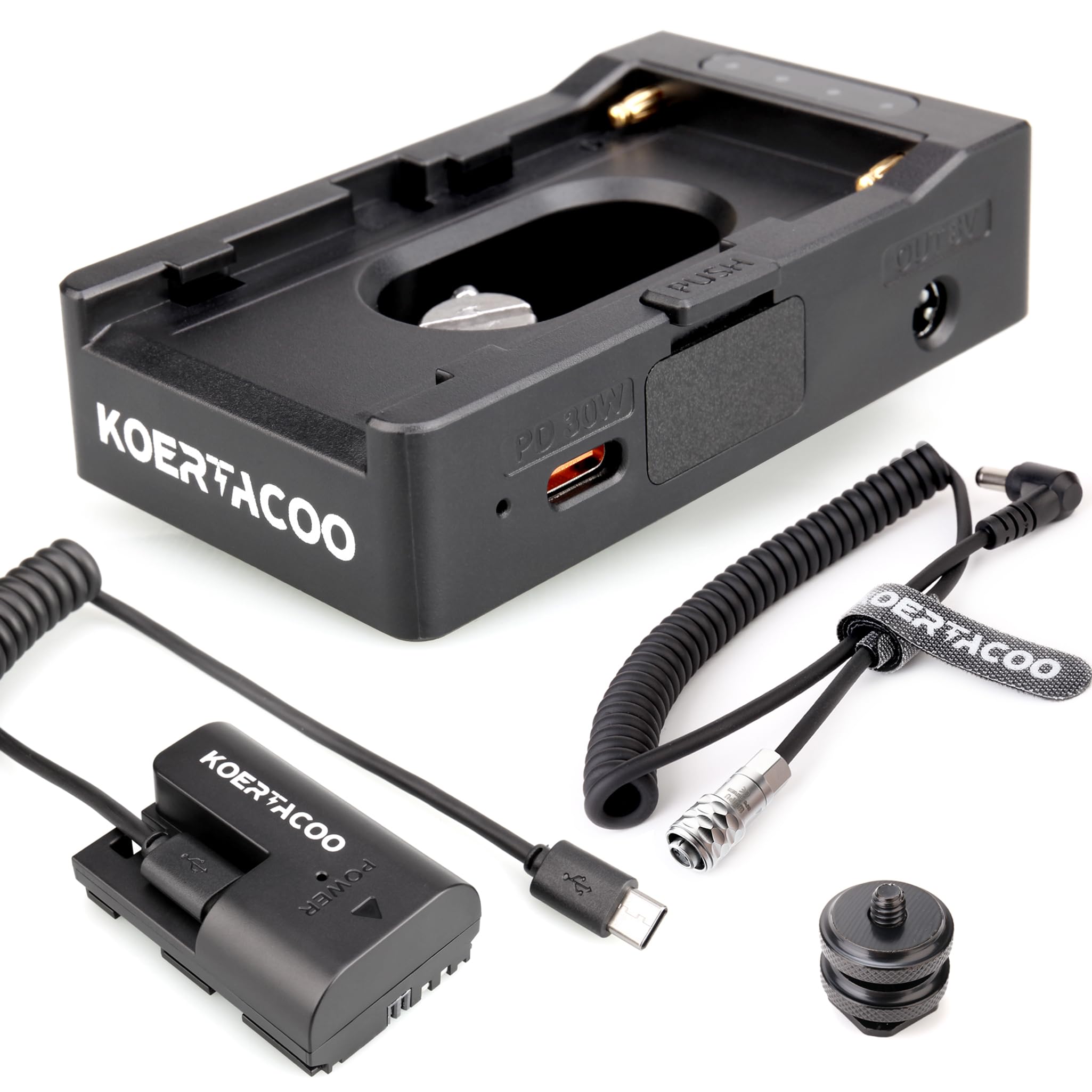 Amazon.com : KOERTACOO NP-F Battery Adapter Plate Compatible with