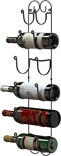 Miniatura 2 de Estante multipropósito para colgar en la pared DecoBros para toallas, vinos, sombreros, etc., color bronce