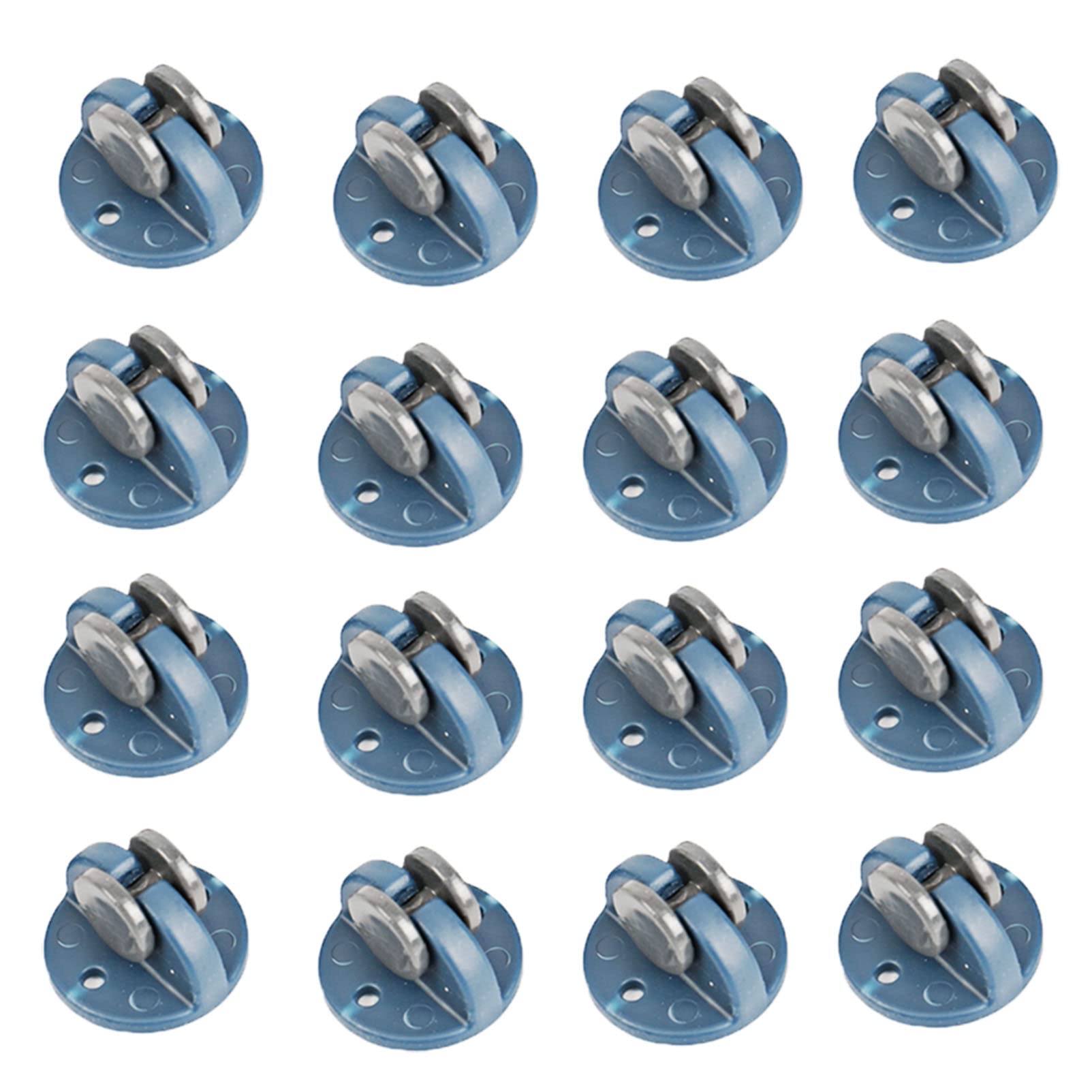 Roulettes pour déplacer objets lourds à forte charge, lot 16 pièces directionnelles bleues