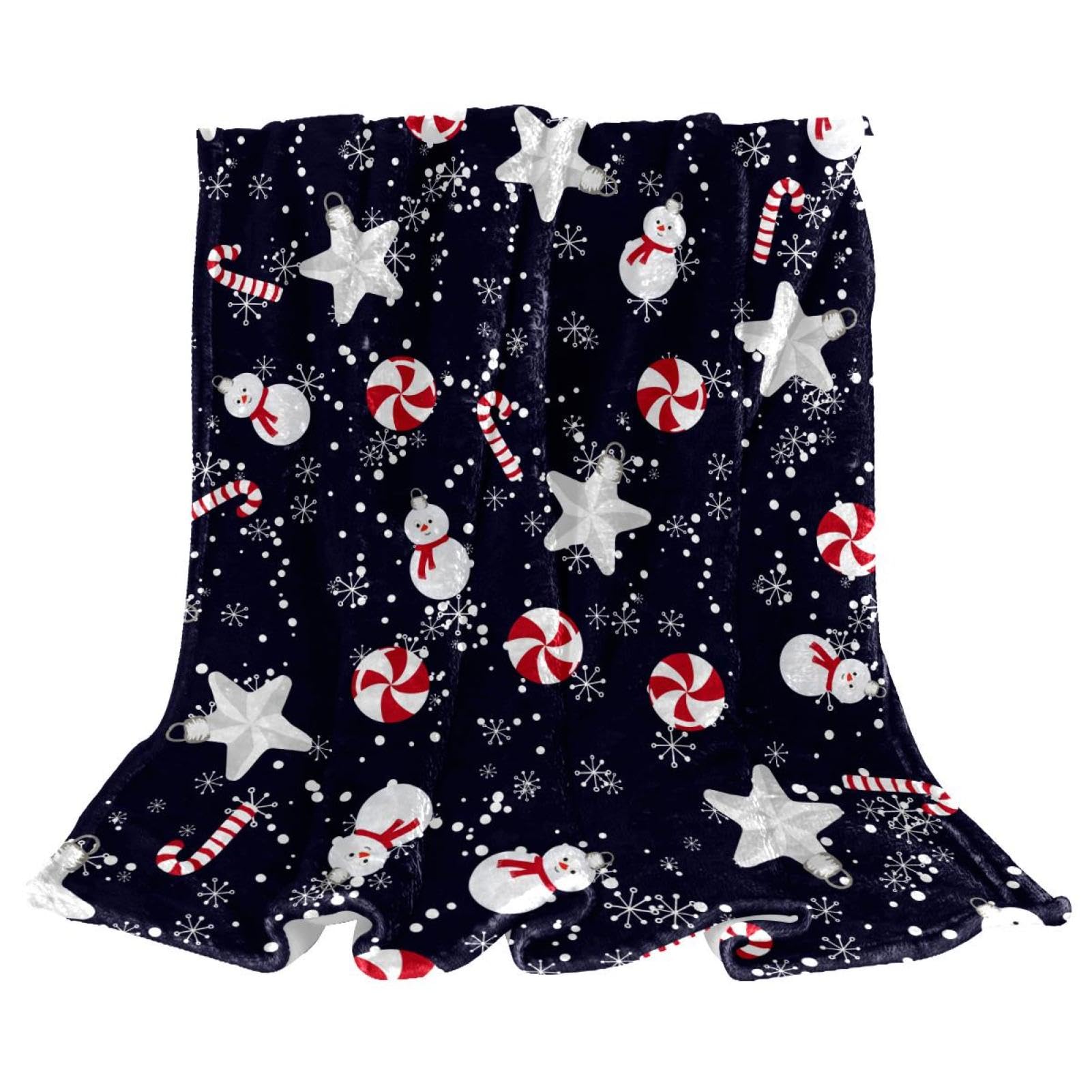 Couverture polaire bonhomme de neige pour des soirées cocooning chaleureuses sur le canapé