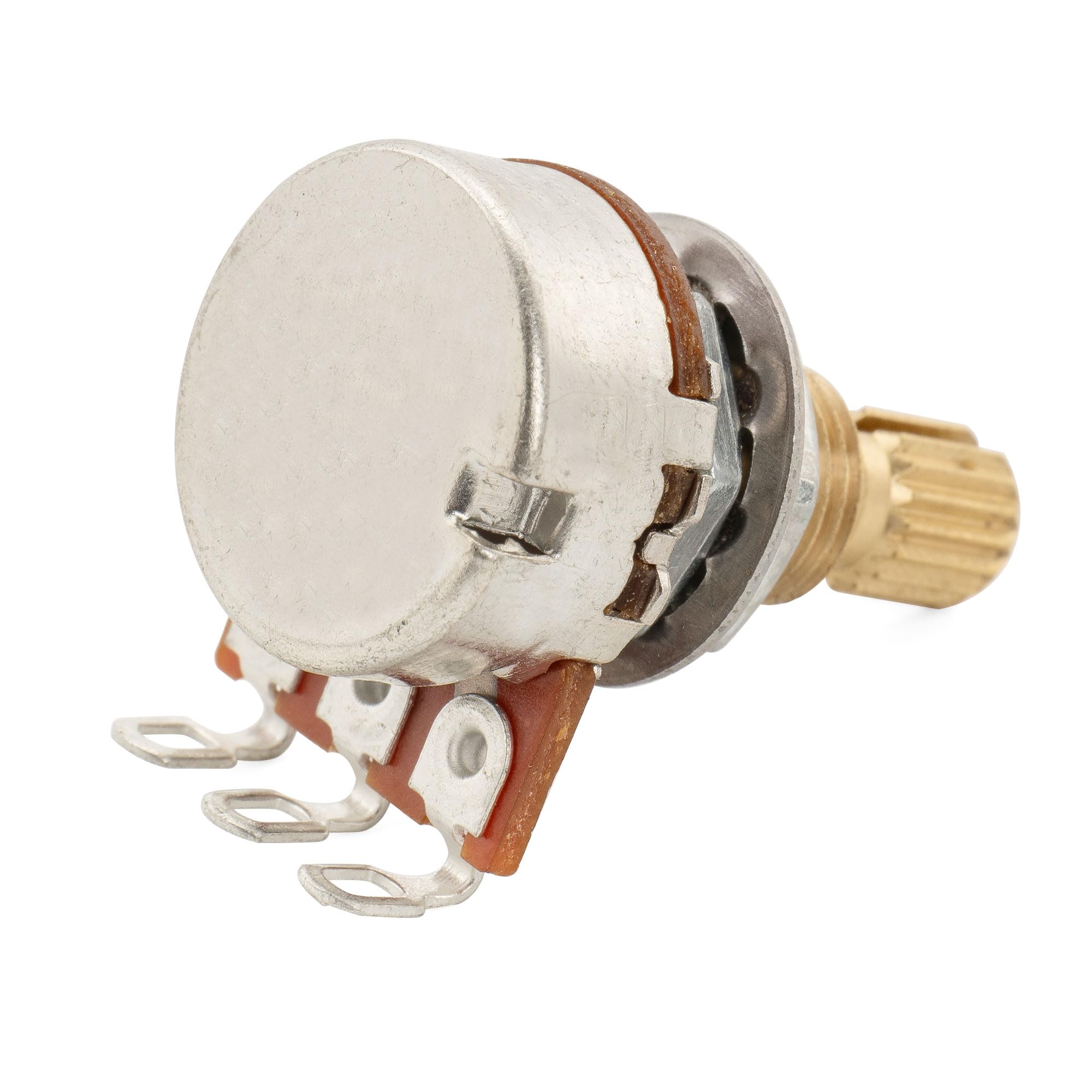 Musiclily Pro Brass Gwint Mini Metryczna A500K Potencjometr Gitaryowy Liniowy do Gitary Elektrycznej i Basowych (4 szt.)