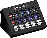 Elgato Stream Deck Scissor Keys — Controlador de fluxo de trabalho com teclas macro personalizáveis para OBS, Twitch, Discord, Teams, Photoshop e muito mais — Windows 10, MacOS 13 ou posterior