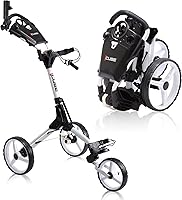Vista 10 de CUBE CART Carrito de Golf de Empuje de 3 Ruedas – Carrito de Golf Plegable Ultracompacto de Dos Pasos, Marco Ligero de 14.5 libras, Mango Ajustable